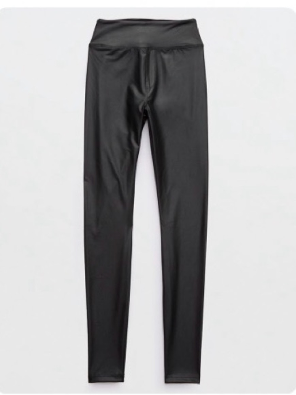 AERIE OFFLINE Real Luxe Faux Leather Leggings - Black